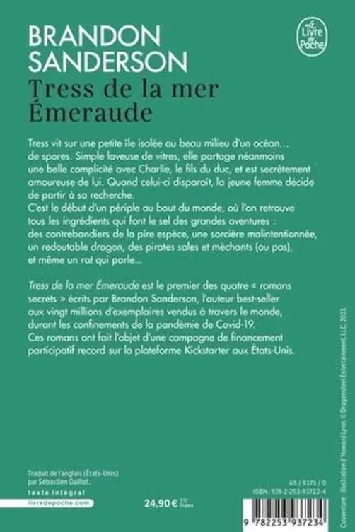 Tress de la mer Emeraude, Brandon Sanderson