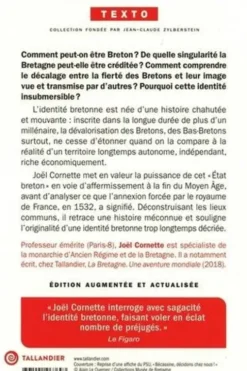 Une brève histoire de l'identité bretonne. De Himilcon à nos jours, Edition revue et augmentée, Joël Cornette