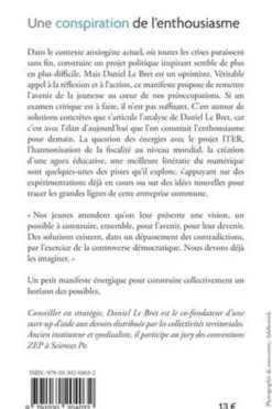 Une conspiration de l'enthousiasme. Pour la jeunesse d'aujourd'hui et de demain, Daniel Le Bret