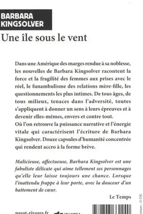 Une île sous le vent, Barbara Kingsolver