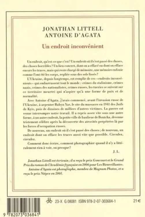 Un endroit inconvénient, Jonathan Littell