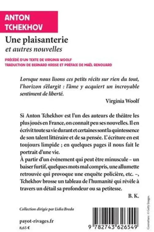 Une plaisanterie et autres nouvelles, Anton Tchekhov