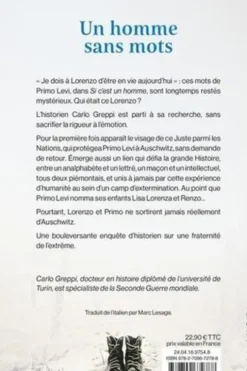 Un homme sans mots. L'histoire enfin révélée du sauveur de Primo Levi, Carlo Greppi
