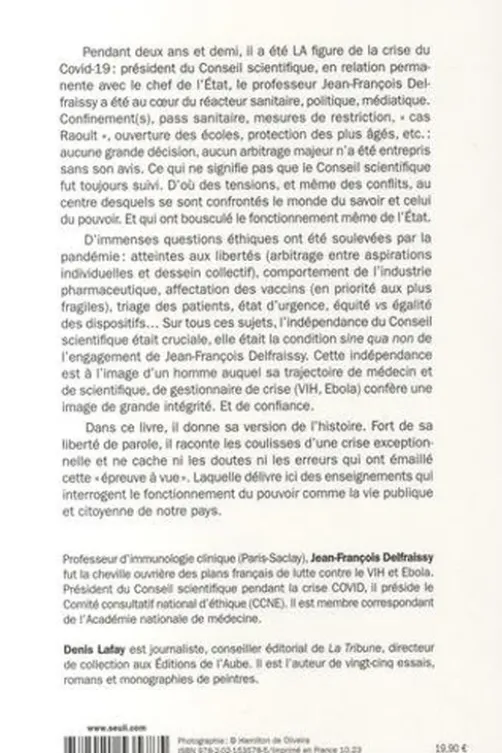 Un médecin au front, Jean-François Delfraissy