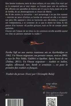 Un oiseau migrateur, Fariba Vafi