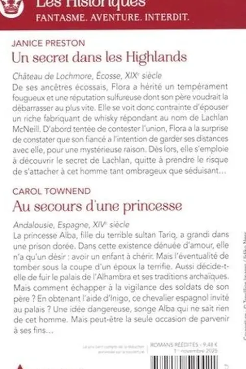 Un secret dans les Highlands ; Au secours d'une princesse, Janice Preston