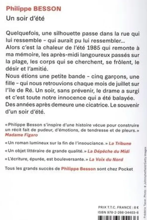Un soir d'été, Philippe Besson