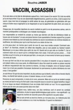 Vaccin, assassin ! Et si c'était vous ou votre enfant la prochaine victime..., Bouchra Jaber