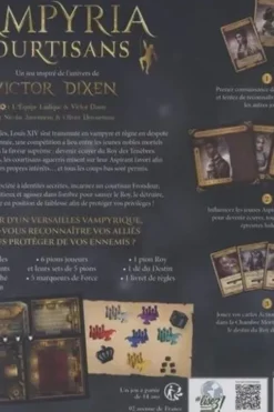 Vampyria Courtisans. Un jeu inspiré de l'univers de Victor Dixen