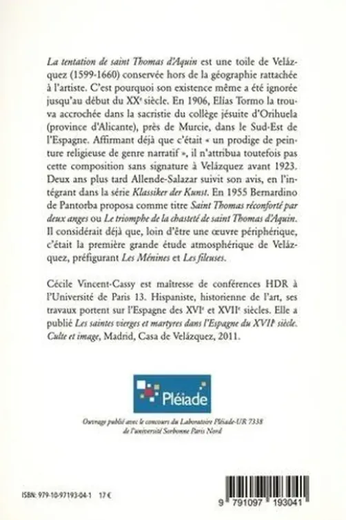 Velázquez. Voir les anges, Cécile Vincent-Cassy