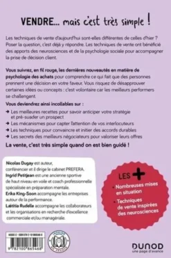Vendre... mais c'est très simple ! Principes et mécanismes ; Mises en situation et exercices ; Conseils pratiques, 3e édition, Nicolas Dugay