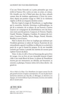 Venise. Le lion, la ville et l'eau, Cees Nooteboom