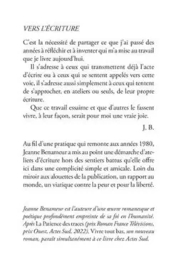 Vers l'écriture. Langue commune, langue singulière. Récit de transmission, Jeanne Benameur