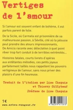 Vertiges de l'amour, Edmondo De Amicis