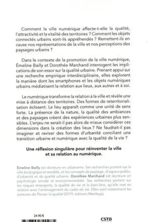 Ville numérique. La qualité urbaine en question, Emeline Bailly