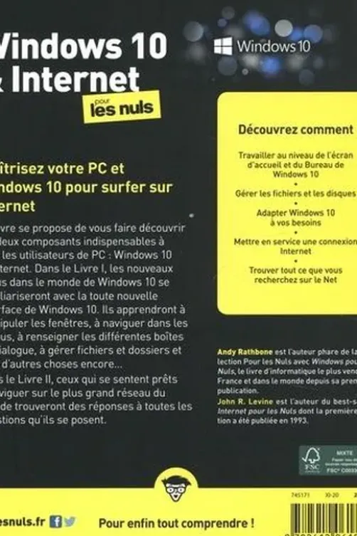 Windows 10 et internet pour les nuls. 6e édition, Andy Rathbone
