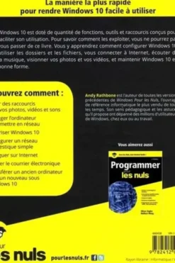 Windows 10 pour les nuls. 3e édition, Andy Rathbone