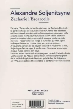 Zacharie l'Escarcelle et autres récits, Alexandre Soljenitsyne